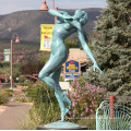 High Quality Folk Elegant Brass Bronze Lady Female Woman Sculpture Nude Living Art Statue